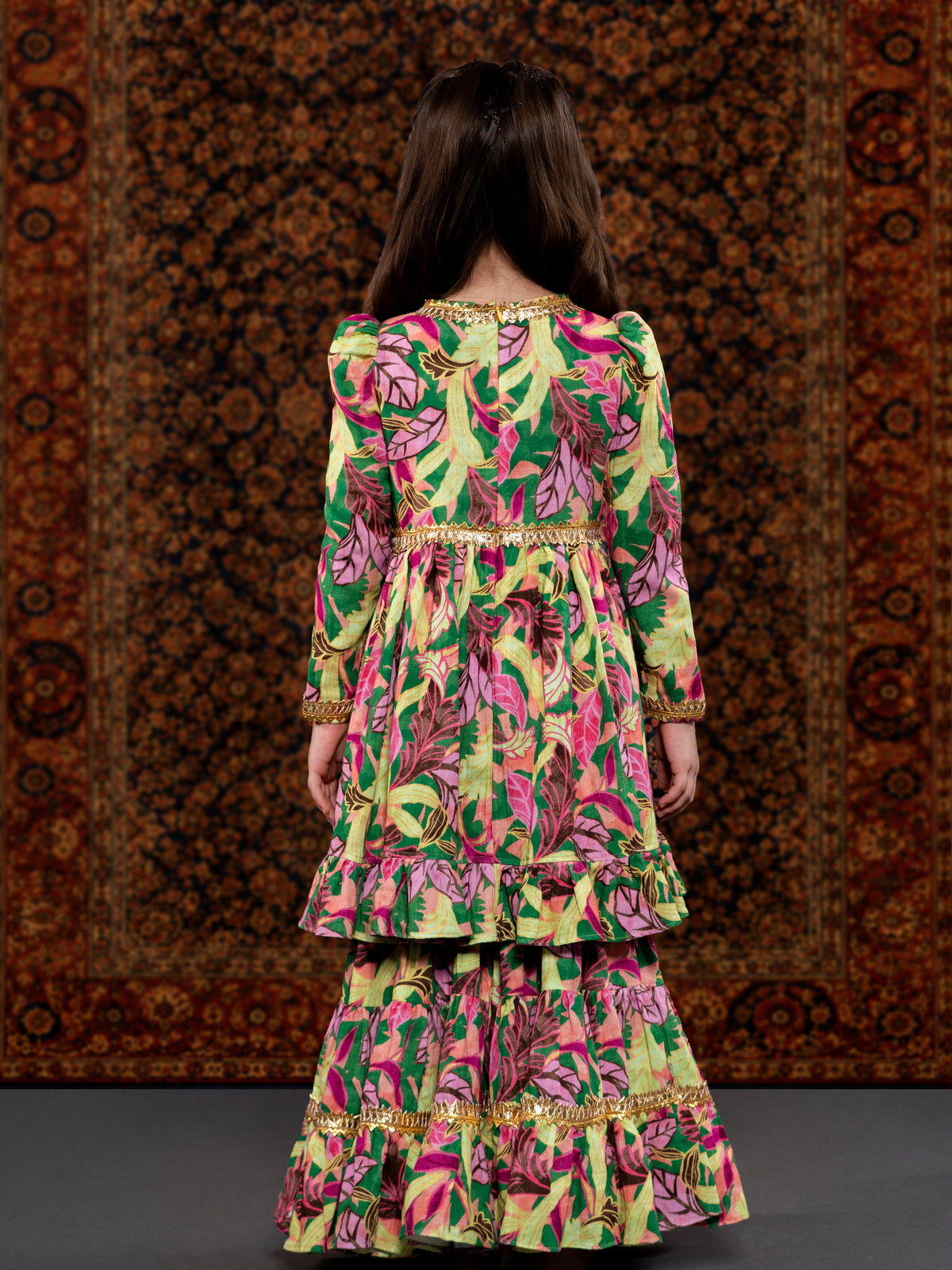 ALIA - A GREEN COTTON SUIT SET
