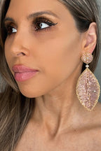 Crystal Leaf Statement Earring