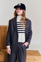 AO76 Mock Neck Stripe Sweater