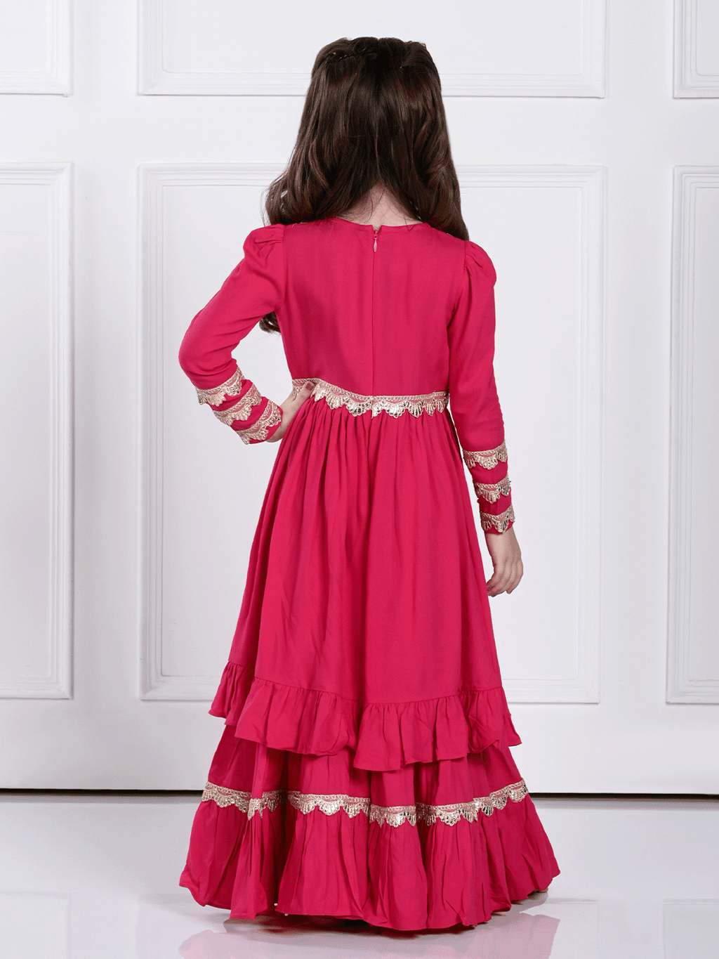 Anahira Suit Set- A Hot Pink Suit for Girls