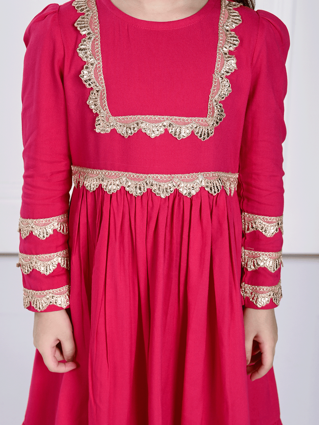 Anahira Suit Set- A Hot Pink Suit for Girls