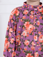 Sam - Purple Floral Kurta Pajama Set