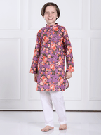 Sam - Purple Floral Kurta Pajama Set