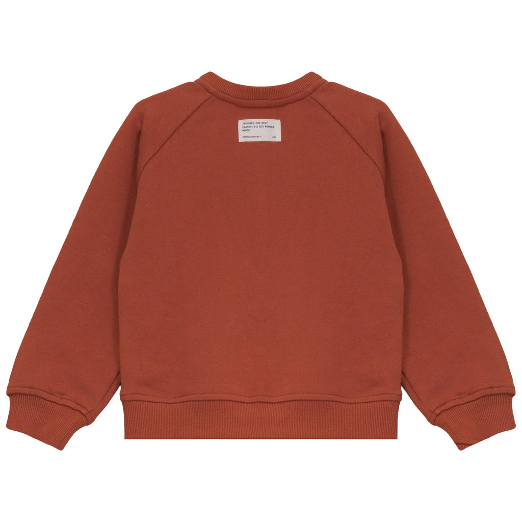 Calla Lili Sweat rust cardigan