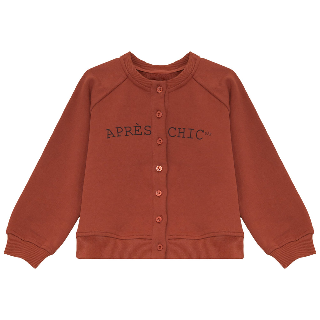 Calla Lili Sweat rust cardigan