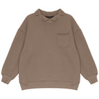 Calla Lili Collar taupe sweatshirt