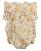 Belati Floral yellow romper