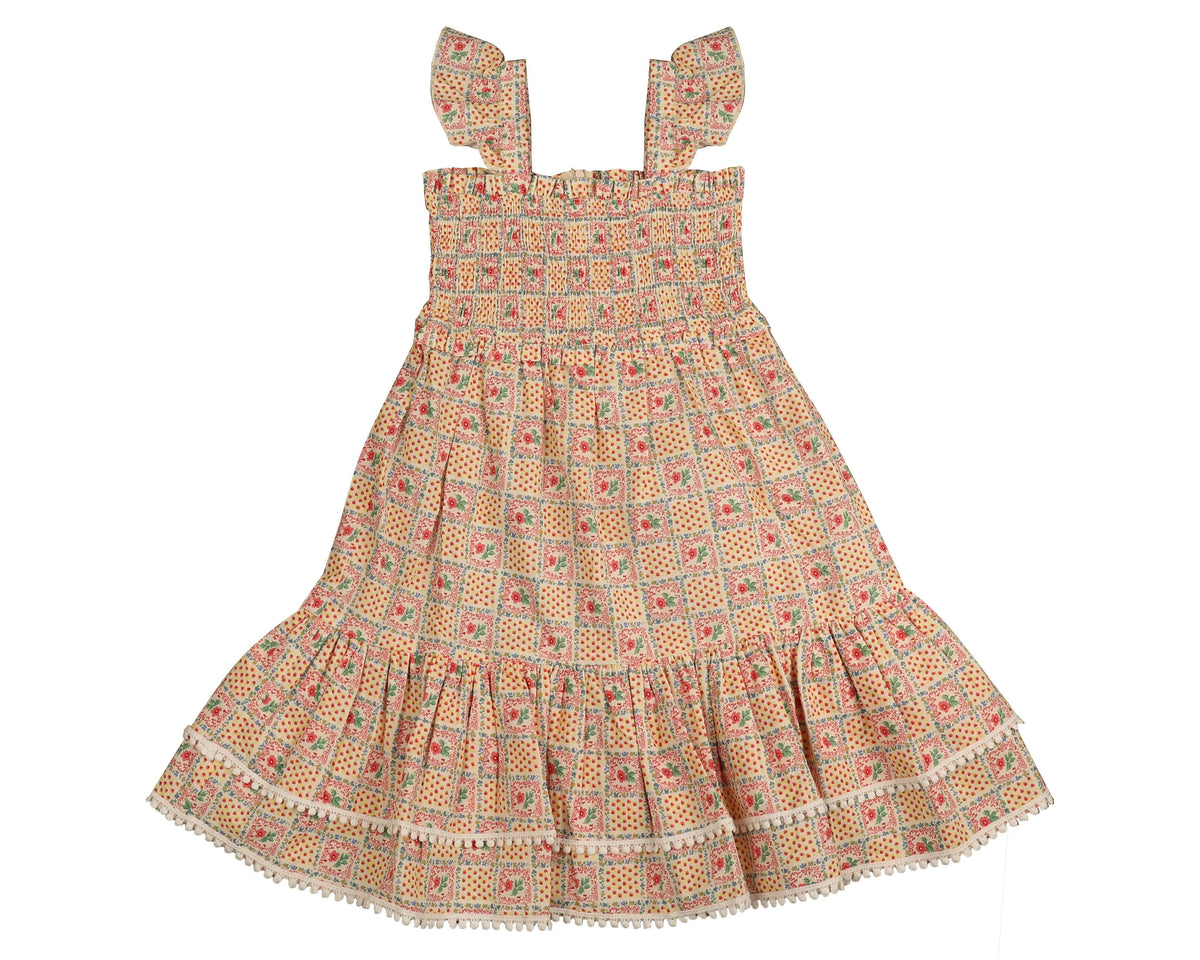 Belati Patchwork layered dress