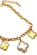 Clover Pearl Charm Necklace