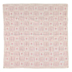 Bebe Organic Balloon Pink patchwork blanket