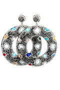 Colored Gems Crystal Gemstone Earring
