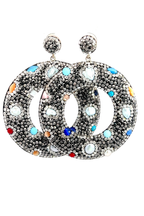 Colored Gems Crystal Gemstone Earring