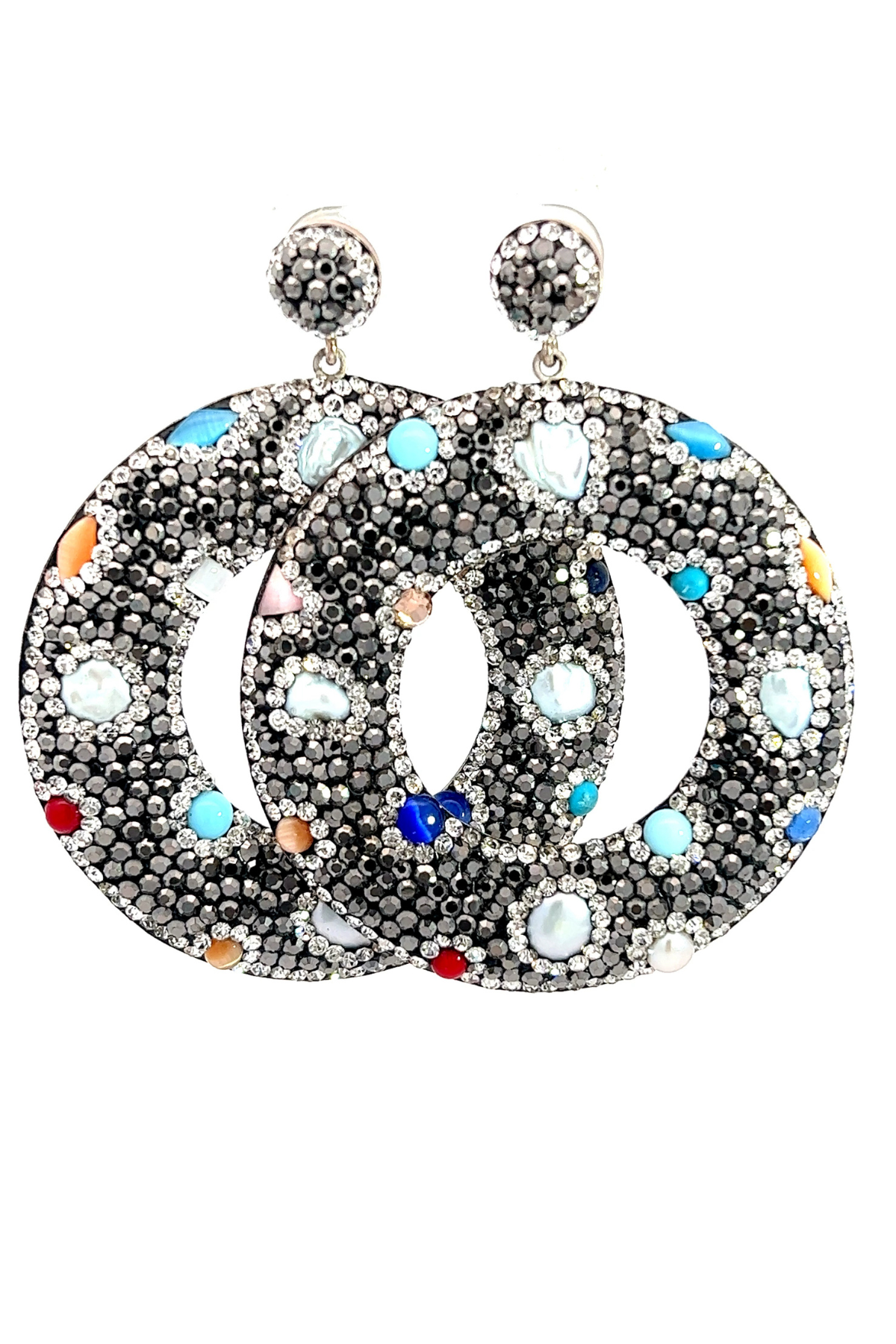 Colored Gems Crystal Gemstone Earring