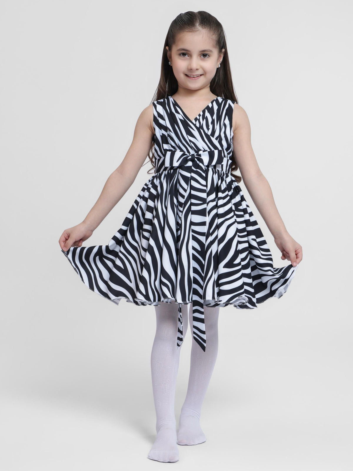 ZEBRA PRINT - SLEEVELESS  DRESS