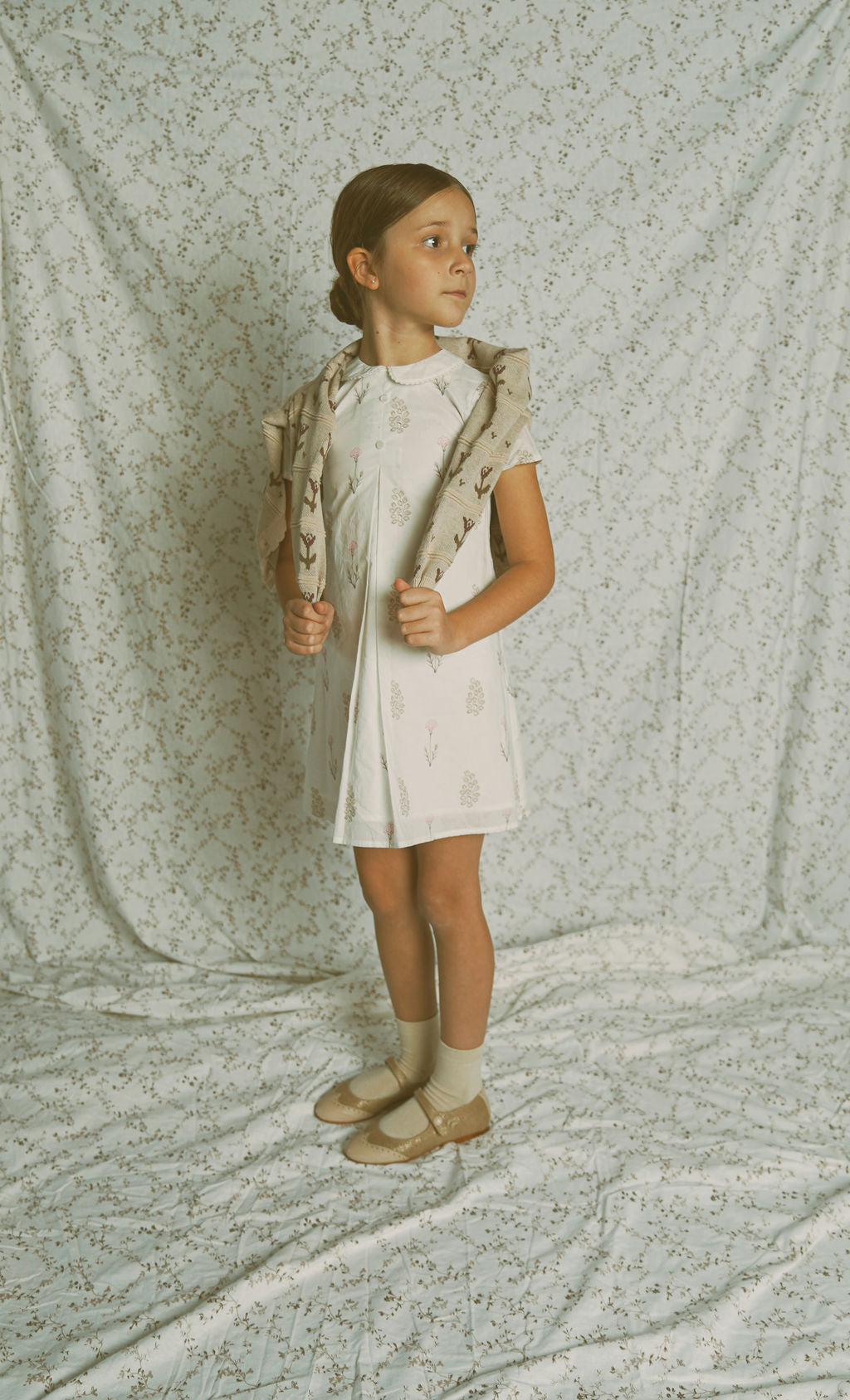 Bace Scattered floral collar dress