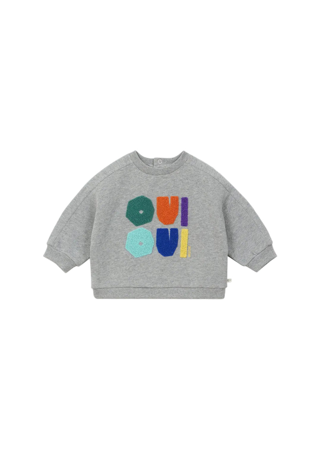 Arsene OUI sherpa grey baby sweatshirt