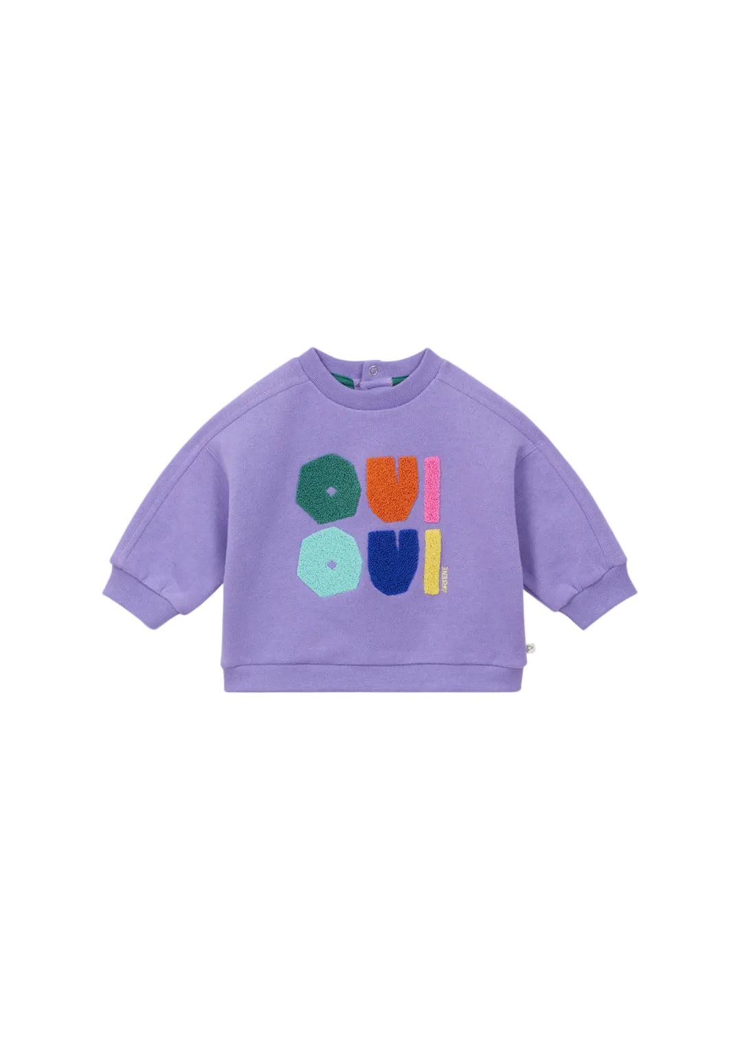 Arsene OUI sherpa violet baby sweatshirt