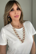 Crystal Chain Link Necklace