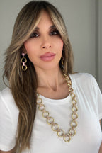 Crystal Chain Link Necklace