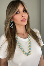 Crystal Chain Link Necklace