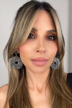 Crystal Start Sterling Silver Statement Earring