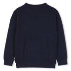 Boss Wavy knit navy sweater