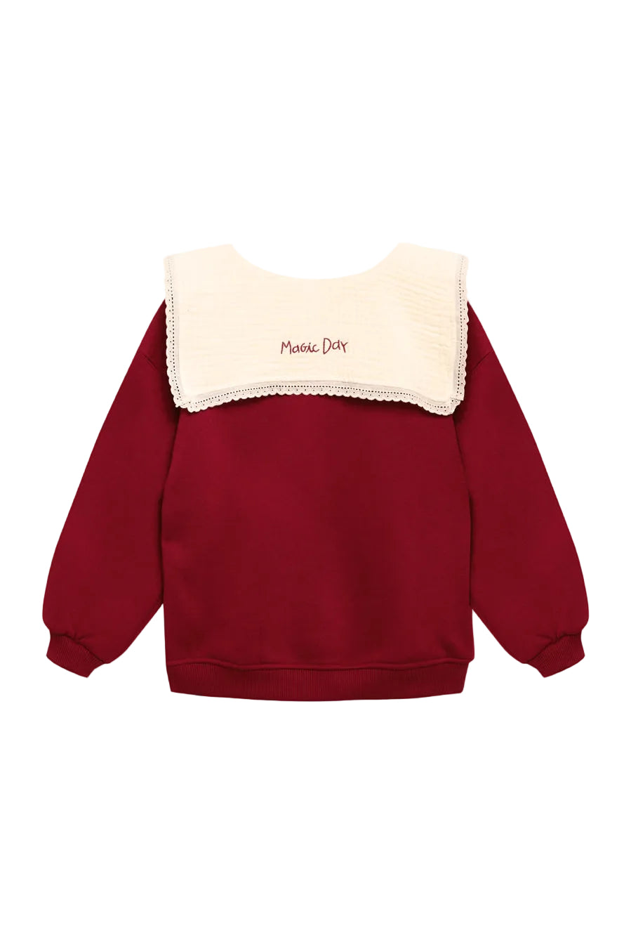 Birnit Embroidered Collar Sweatshirt
