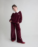 Buho Velvet Red Sweatshirt