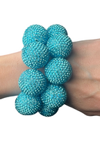 Crystal Sphere Stretch Statement Bracelet