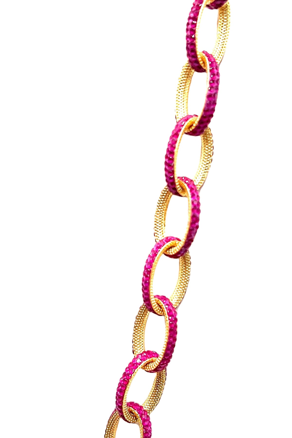 Crystal Chain Link Necklace