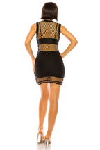 Black Embellished Sheer Cover Up Top