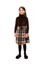 Christina Rohde Buckle checked skirt