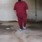 Premium Wine-red (Maroon) Cotton Lower/Jogger (100% Cotton) from XXL to 12XL