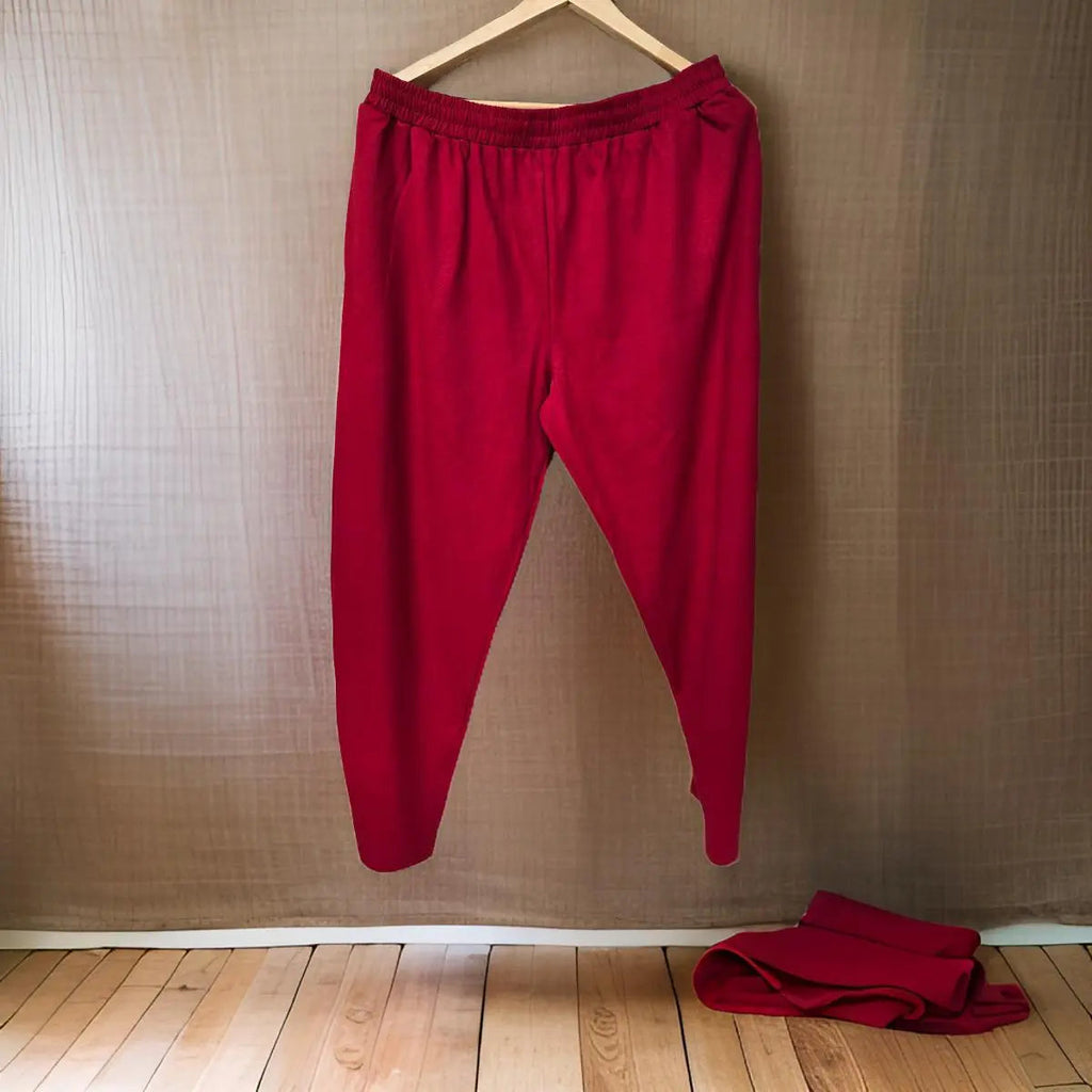 Premium Wine-red (Maroon) Cotton Lower/Jogger (100% Cotton) from XXL to 12XL