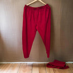 Premium Wine-red (Maroon) Cotton Lower/Jogger (100% Cotton) from XXL to 12XL