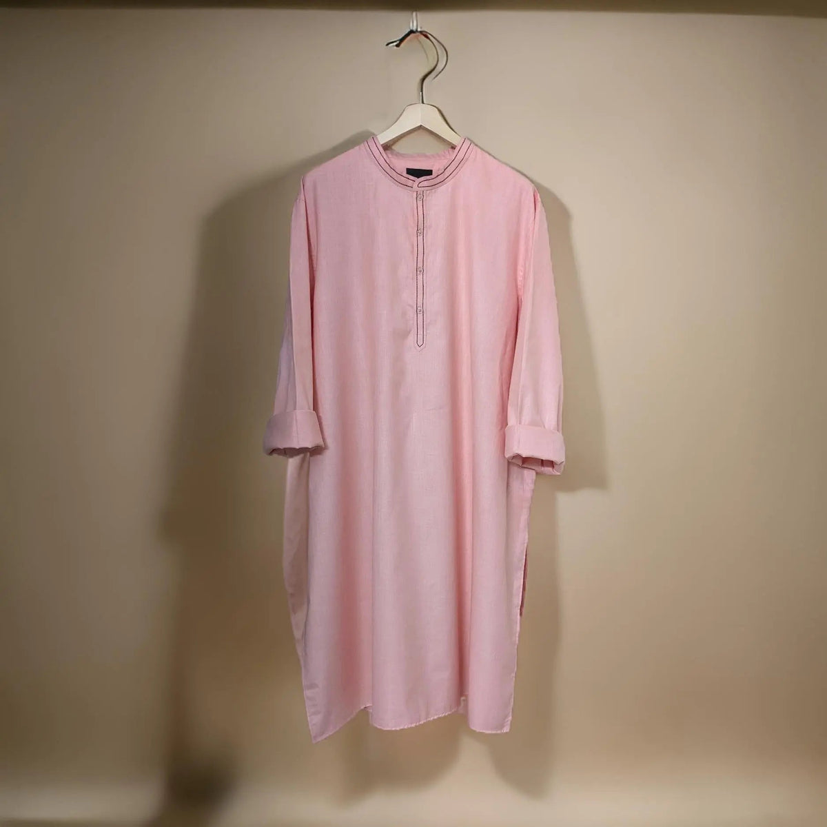 Soft Pink Premium Cotton Ethnic Kurta