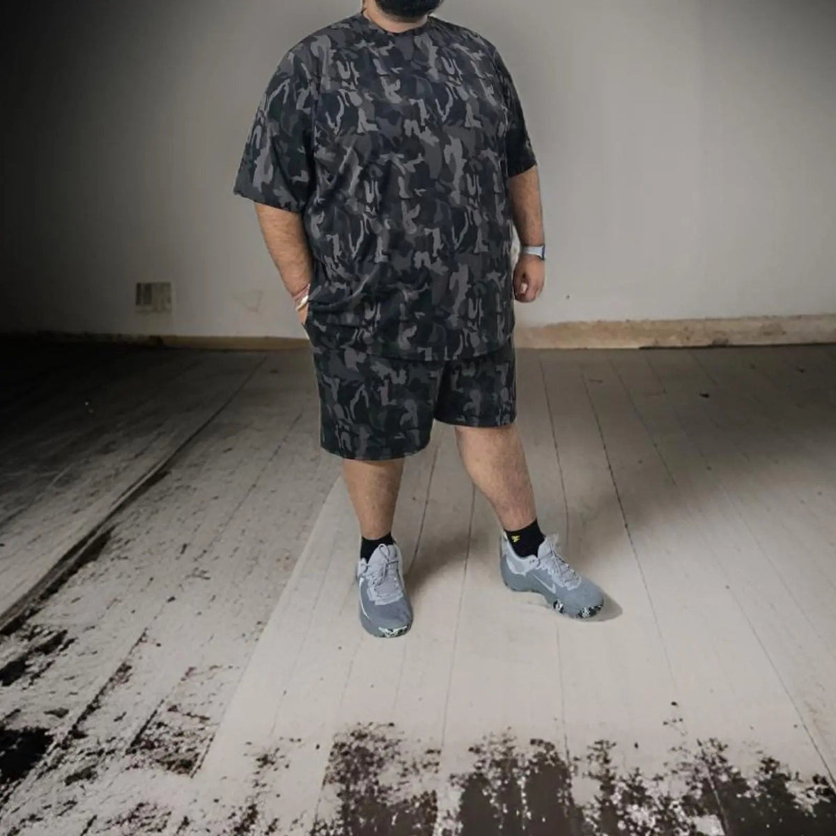 Black Purple Camouflage DriFit Shorts