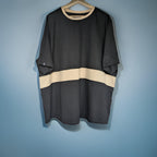 Black and Beige Stripe Premium Cotton Co-ord Set
