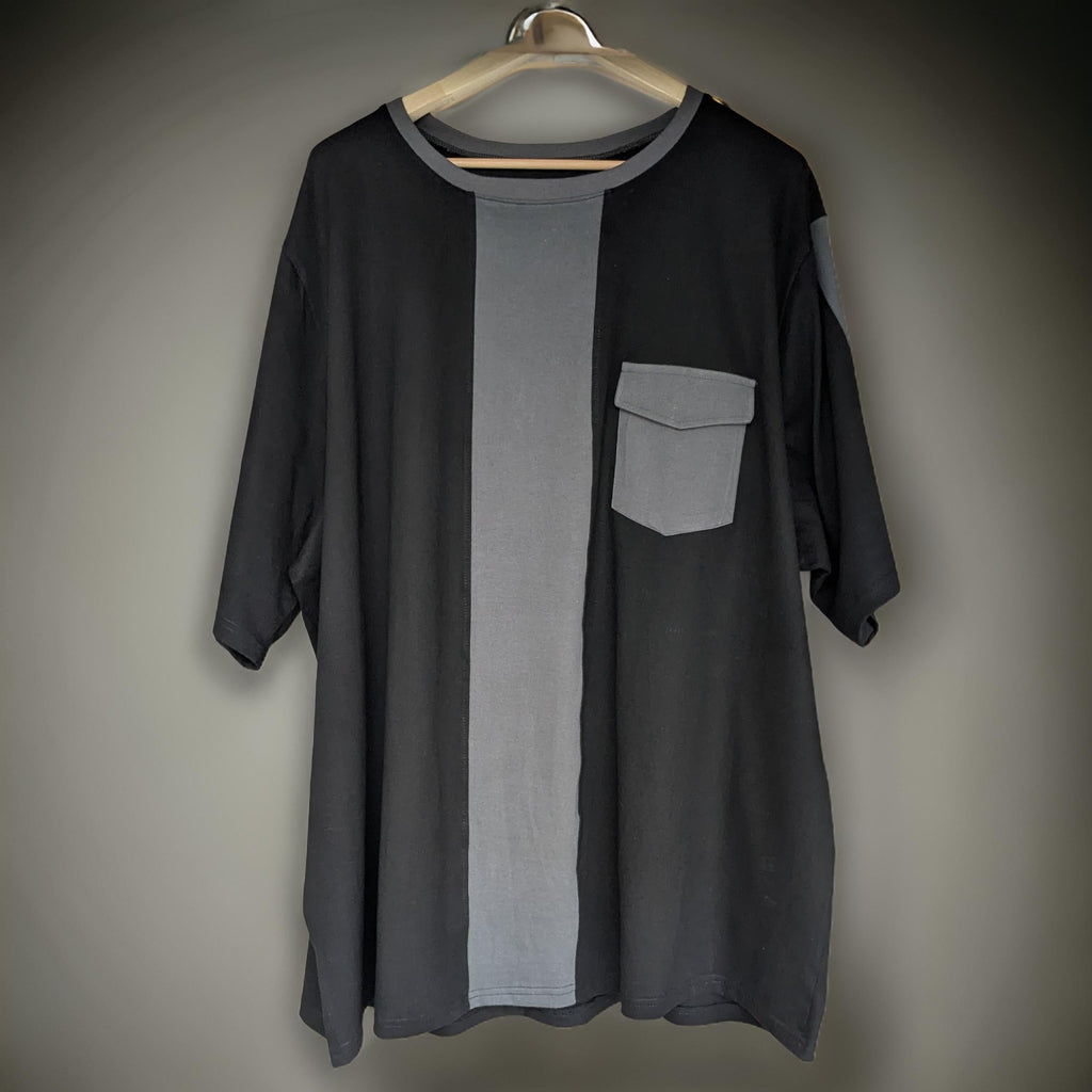 Black and Grey Block Style Premium Cotton Co-ord Set