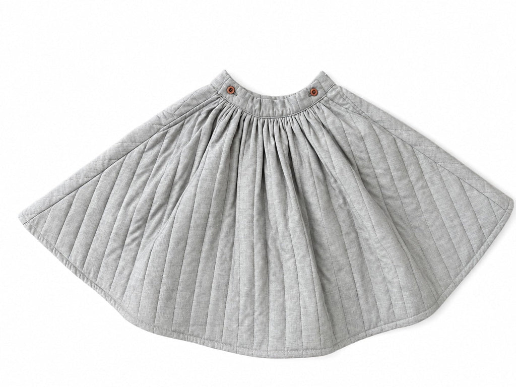 Calla Lili Quilted taupe skirt