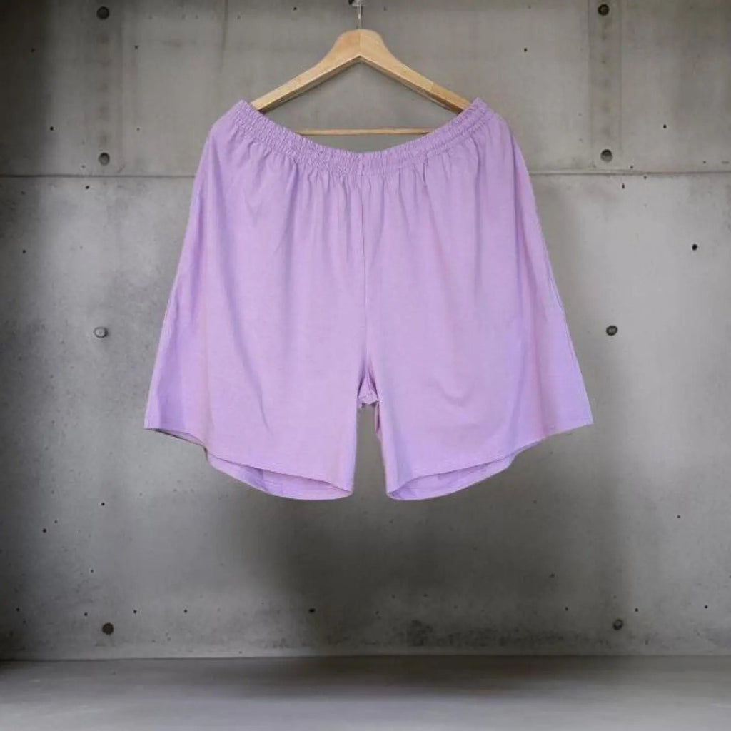 Lavender Cotton Shorts