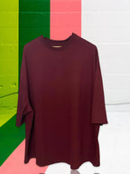 Maroon Oversized Bull Tshirt