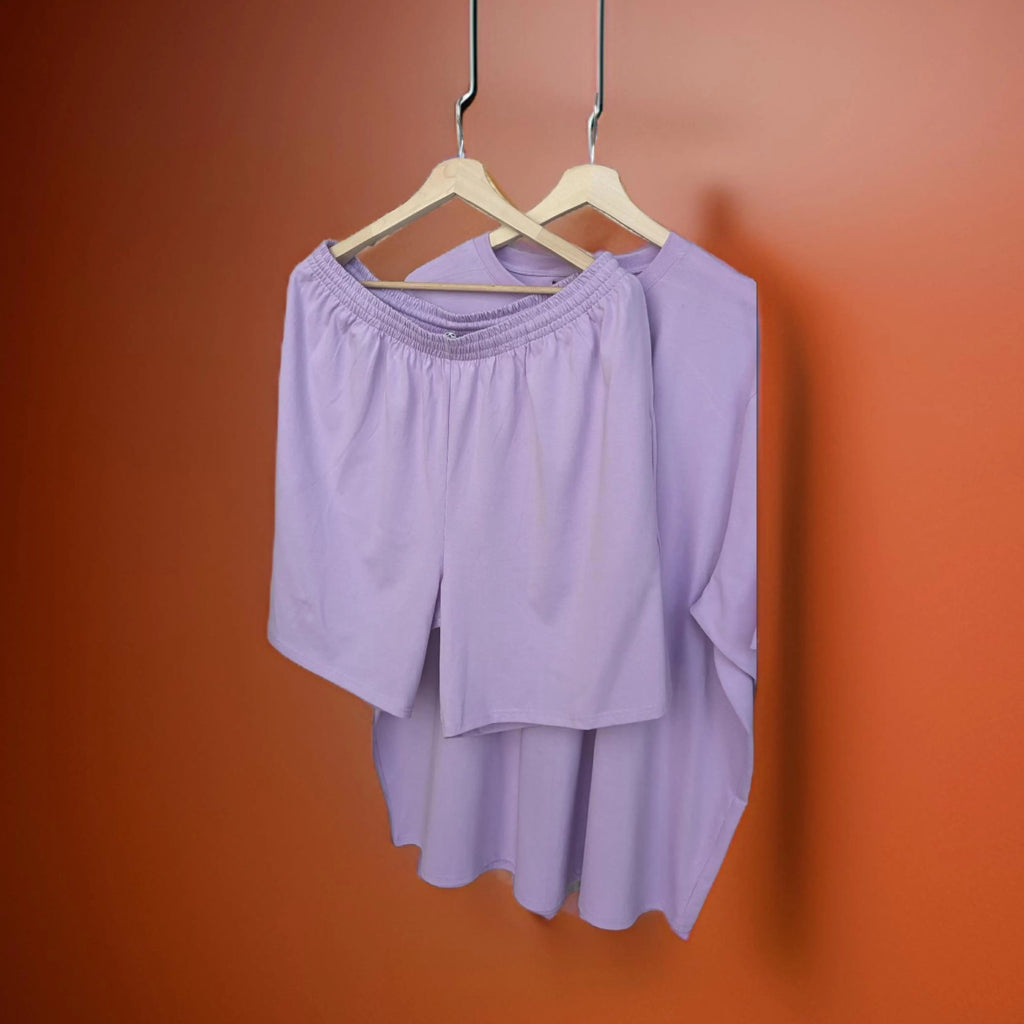Premium Lavender Co-ord Set (Cotton)